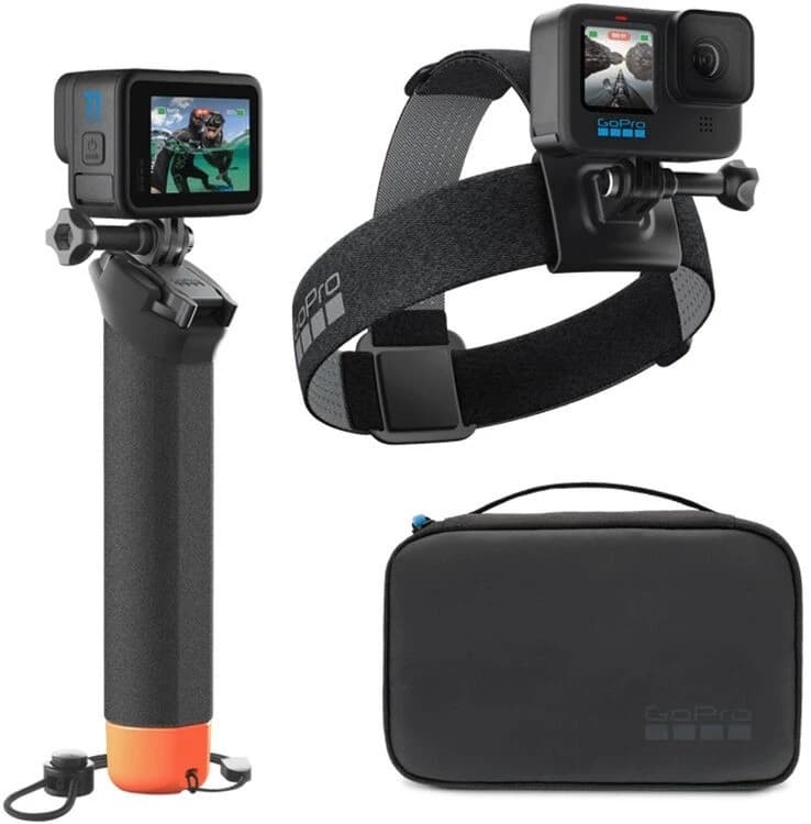 GoPro Adventure Kit (käepide + peapael) rent — Rendikaamera